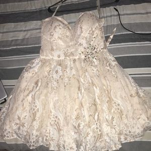 Mori Lee Champagne Dress